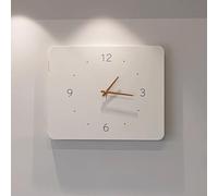 Wall Mounted Electrical Panel Cover, Meter Box Decorative Painting with Clock, Hide Paintings Wall Art with Frame Home Living Room Decor Poster(White 1,50 * 30cm/19.7 * 11.8in)