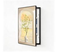 Wall Mounted Electrical Panel Cover, Modern Meter Box Decorative Hide, Aluminum Alloy Frame, Circuit Breaker Fuse Box Cabinet, 45x90cm, Hidden Design