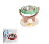 Wall-mounted Elevated Dog Cats Bowl, Neck Protector, with Height Adjustable for Eating, Removable Stainless Steel Raised Cats Dishes for Neck Comfort, Stainless Steel/Cecamics/Plastics