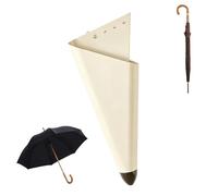 Wall Mounted Entryway Umbrella Holder, Illuminated Entryway Metal Umbrella Stand, with LED Light Strip, 3-Color Touch Dimming, Perfect For Apartments Offices And Hotel Corridors