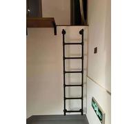 Wall Mounted Escape Ladder for Basement Window Well, Climbing Ladder for Bunk Beds, 3-11 Rung Options, Ideal for Adults, Children, and the Elderly