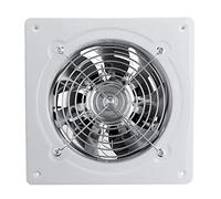 Wall Mounted Exhaust Fan, Low Noise Extractor Ventilator Fan, Axial Exhaust Blower Flow Exhaust Attic Ventilation for Home Kitchen Bathroom Garage Warehouse Industrial Restaurant (4 inch White)