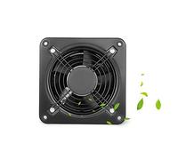 Wall Mounted Exhaust Fan,Low Noise Extractor Ventilator Fan,Ventilation Axial Exhaust Blower Flow Fan for Warehouse Restaurant,6/8/10/12inches (Black 6inch)