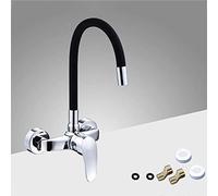 Wall-Mounted Faucet,Copper,hot and Cold Water,Folding,Kitchen Sink,Balcony Laundry Pool