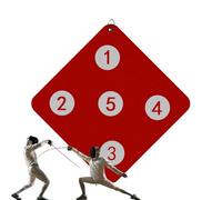 Wall Mounted Fencing Target - High Accuracy Training Pad, PU Leather Surfaace, Professional Combat Gear | Space Saving Practice Tool, Indoor Gym Accessory For And Point Control Auxiliary Tool Home Gym