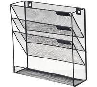 Wall Mounted File Holder - 4-Tier Metal Organizer For Mail, Paper, Folders & Magazines | Versatile Desktop Or Wall Rack For Office, Home, Or School | Multifunctional Hanging Storage For Documents & Ne