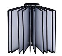 Wall Mounted File Holder - Desk Reference Organizer Catalog Display Rack 10 Pages Double-Sided Display Blac