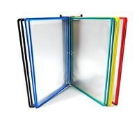 Wall Mounted File Holder Flip Chart Stand, A4 Letter Paper Size Magnetic Document Holder, Wall Mounted Display File Holder(Multi Colored)