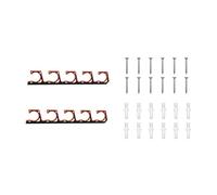 Wall Mounted Fishing Rod Holder Fishing Pole Horizontal Rack Wall Ceiling Storage Rack 5 Rod Holder for Garage or Ceiling Wall Mounted Storage