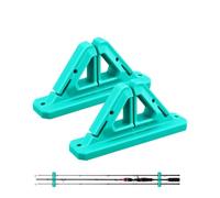 Wall Mounted Fishing Rod Holder Holder 2 Pieces Silicone Holder No Drilling | Silicone Double Rod Holder Fishing Storage Stand for Garage Balcony Yard Apartment