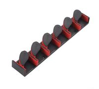 Wall Mounted Fishing Rod Storage Holder for Up to 6 Rods Efficient Space Saving Solution for Any Location (Red)