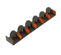 Wall Mounted Fishing Rod Storage Holder for Up to 6 Rods Efficient Space Saving Solution for Any Location (Orange)