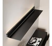 Wall Mounted Floating Display Shelf - Black 120x20x6cm Perfect for Storage & Home Decor Stylish Space-Saving Solution for Books Plants Photos & More