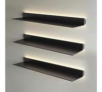 Wall-Mounted Floating Display Shelf Gray 150x20x6cm - Stylish Storage Solution for Home Decor nize Books Plants & More Space-Saving Design