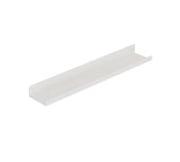 Wall Mounted Floating Shelf for Living Room, Bedroom, Kitchen & Bathroom - Metal ture Led Display Shelf, 90x12cm White Sto & Home Decor Solut