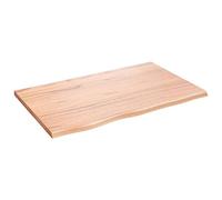 Wall Mounted Floating Shelf Kit - 80x50x2 cm Light Brown Wood Shelves for Kitchen, Bathroom & Living Room - Modern Decorative Storage Solution & nizer