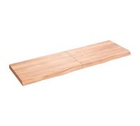 Wall Mounted Floating Shelf - Stylish Decorative Storage for Kitchens Bathrooms & Living Rooms Light Brown Wood 160x50x(2-6) cm - Modern Shelving Unit