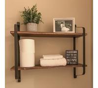 Wall Mounted Floating Shelf Unit Kitchen Display Rack Bookshelf