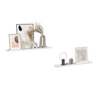 Wall Mounted Floating Shelves 2 Pcs Engineered Wood Storage Display