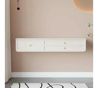 Wall Mounted Floating Vanity Table, Space-Saving Dressing Storage Cabinet for Bedroom and Bathroom