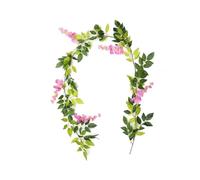 Wall-mounted floral wreath 7ft 2m Foliage Outdoor Home Trailing Flower Hanging Wall Decor(Length 180cm 01)