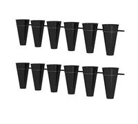 Wall Mounted Flower Display Stand with Plastic Buckets Decorative Floral Bouquet Shelf for Fresh Flower Shop. Perfect Indoor/Outdoor Container Stand and Pot Holder Rack.