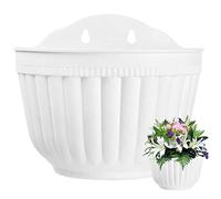 Wall Mounted Flower Pot Plastic Flower Pot Colorful Plant Basket Removable Hanging Flower Pot with Wall Home Balcony Decor
