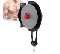 Wall-Mounted Flywheel Trainer - Adjustable Resistance Centrifugal Pulley System for Strength Training, 130kg Load Capacity, for Home & Office Workouts