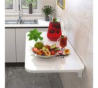 Wall Mounted Foldable Computer Desk Space Saving Yellow 70x50 cm Compact Home Office & Dining Table Versatile Multi Functional Design for Small Spaces