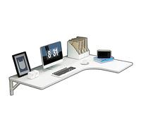 Wall Mounted Foldable L Shaped Desk Space Saving Com ter Table 90cm/100cm/120cm Corner Study Workstation for Home Office Durable & Stylish Design