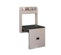 Wall-Mounted Foldable Stool - Slim Folding Bench for Entryway & Shoe Changing, Space-Saving Design for table Use, Perfect for Smals & Modern Interiors