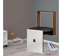Wall-Mounted Folding Chair, Entrance Wall-Mounted Shoe Bench, Retractable Changing Stool, Solid Wood Folding Stool, Load 150kg, for Hallway, Chair, Hall, Kitchen, Bathroo