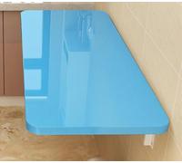 Wall Mounted Folding Desk Compact Computer Table Space Saving Dining Table Versatile Study & Kitchen Workspace Blue 100cm Perfect for Small Rooms and Home Offices
