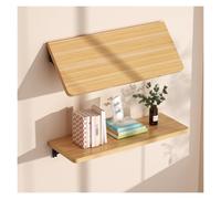 Wall Mounted Folding Desk & Dining Table - Space-Saving Workbench for Home, Office, Kitchen & Study, Compact Log Color (40x30cm)