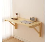 Wall Mounted Folding Desk,Floating Desk,Wall Mounted Desk,Wall Mounted Dining Table,Wall Desk,Mounted Desk for Small Spaces,Solid Wood Hideaway Dining Table,Wall Mounted Desk Folding ( Size : 60*40CM/
