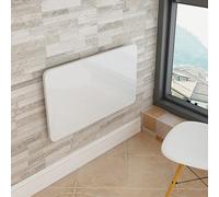 Wall-mounted folding desk for small spaces, multifunctional wooden computer table, laundry table, folding table for kitchen, dining room, balcony, office (80 x 30 cm)