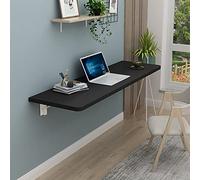 Wall-Mounted Folding Desk for Small Spaces - Space-Saving Study Table with Drop-Leaf Design for Bedroom Office Kitchen Dining Room or Computer Desk