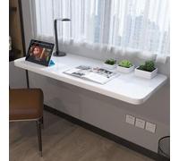 Wall-Mounted Folding Desk Multifunctional Floating Wooden Table Space-Saving Design for Portable Cutter Ideal Home Office Solution Easy Installation