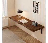 Wall-Mounted Folding Desk - Murphy Dining Table, Drop-Down Solid Wood, Space-Saving Design for Small Bedrooms & Home Offices, 100cm (39")