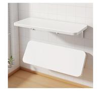 Wall Mounted Folding Desk - Space-Saving Collapsible Work Table for Kitchen Laundry Crafting & Sewing - Compact White Table (60x20cm) for Small Spaces