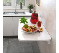 Wall Mounted Folding Desk Space Saving Office Table Wooden Floating Desk Foldable Kitchen Table Easy One Click Installation (100x30cm) Versatile Wall Desk for Home & Office