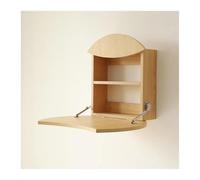 Wall Mounted Folding Desk Space-Saving Wall Writing Table Fold Down PC Desk for Home Office Laundry Room Cact Wood Design Multi-Functal Sto Solut