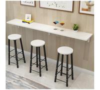 Wall-Mounted Folding Dining Table, Space-Saving Hanging Desk for Home & Laundry Room, Narrow 80x30cm Floating Table, Stylish White Design, Versatile Bar & Kitchen Use