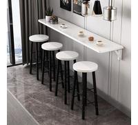 Wall Mounted Folding Dining Table Space-Saving Teak Bar Table for Kitchen & Dining Room - Compact Design for Small Spaces Easy Installation Modern Style