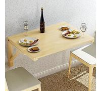 Wall Mounted Folding Dining Table with Drop Leaf - Space-Saving 35 Inch Kitchen Desk Multi-Functional Workbench 50Kg Capacity Perfect for Small Spaces (90x40cm)