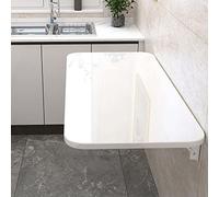 Wall Mounted Folding Drop Leaf Table Space Saving Wall Desk for Laundry Room Compact Floating Workbench Versatile Fold Down Small Space Solution