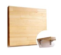 Wall-Mounted Folding Drop-Leaf Table - Versatile Space-Saving Desk for Laundry Dining Kitchen & Study - Adjustable Fold Down Table (Multiple Sizes)