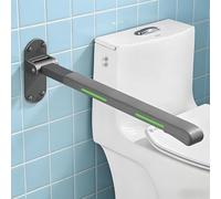 Wall Mounted Folding Grab Bar, Non-Slip Waterproof Bathroom Safety Rail for Elderly, Disabled, and Pregnant Users