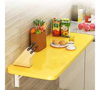 Wall-Mounted Folding Laundry Table 90x40cm Folding Dining Desk Wooden Workbench Space-Saving Floating Desk for Home Office and Workshop Use