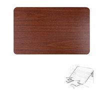 Wall-Mounted Folding Shelf,Down Table Brackets Storage Floating Foldable Desk Bookshelves, Computer Desk Side Table Commodity Shelf (Dark Brown 70×38cm/28×15inch)